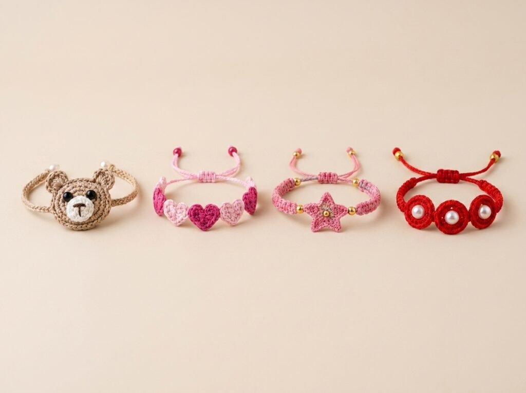 crochet bracelet tutorial