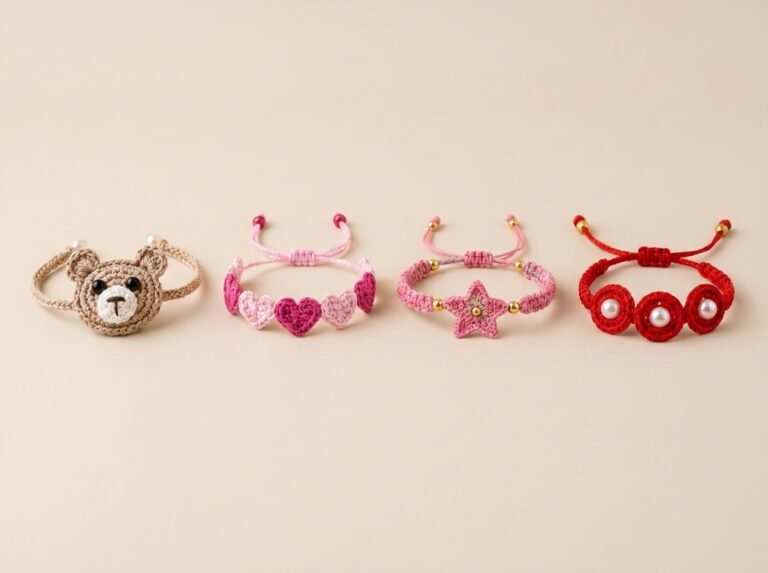 crochet bracelet tutorial