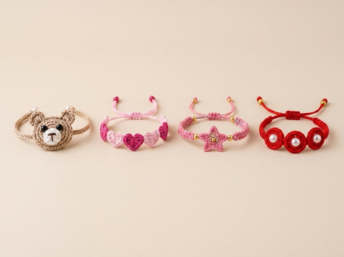 crochet bracelet tutorial
