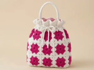 seamless granny square crochet bag