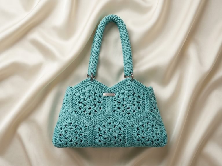 crochet hexagon bag