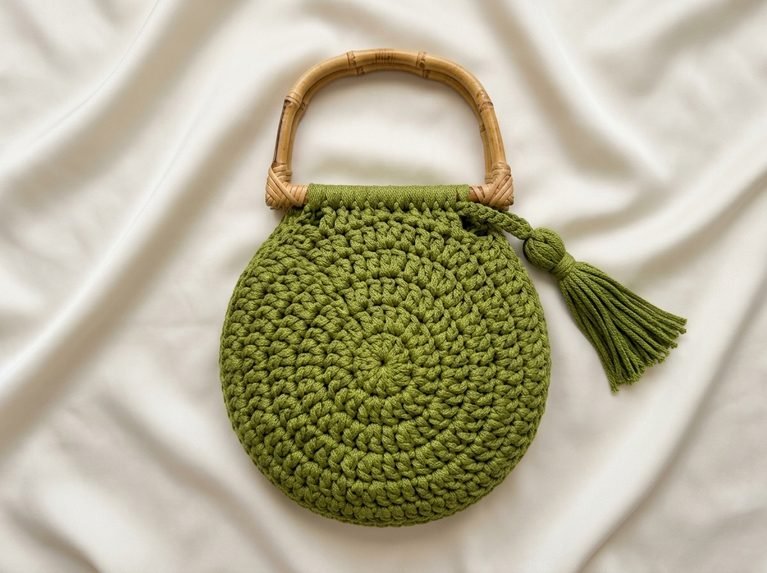 round crochet Mariah bag