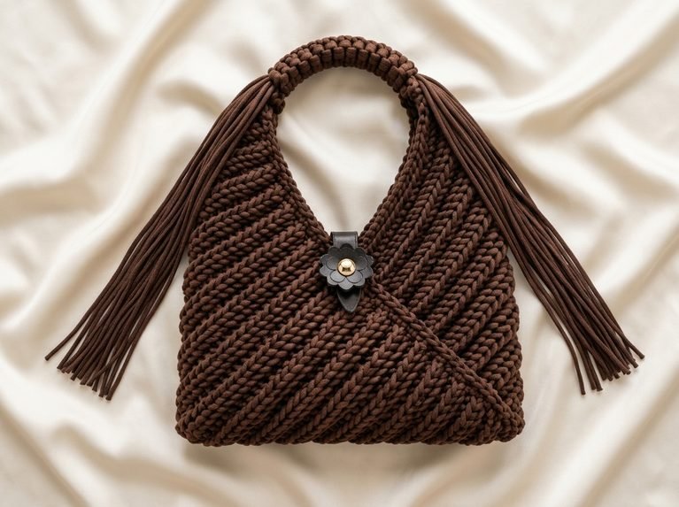 origami crochet bag