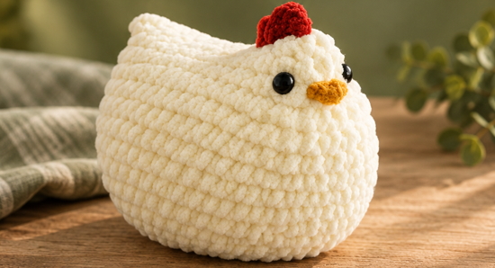 Free Crochet Emotional Support Chicken Pattern