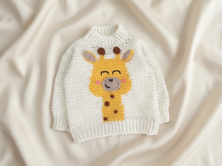 crochet giraffe sweater