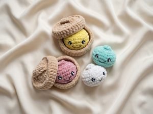 crochet dumpling basket