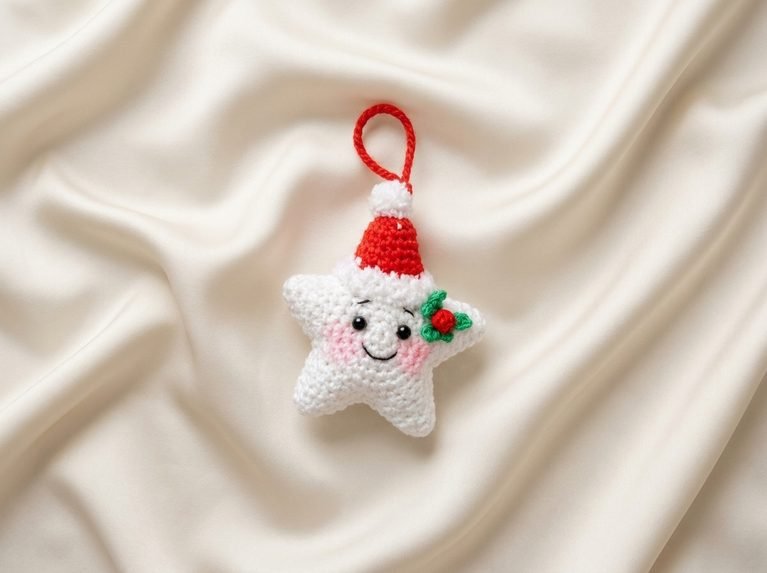 crochet Christmas star ornament
