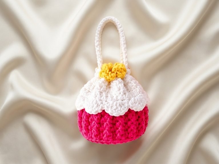 Crochet Cupcake Pouch